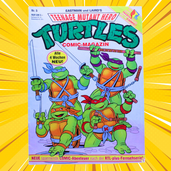 TMNT Turtles Comic Magazin 5 Conpart 1991 selten | Hoppla-Stuff